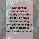 dangerous headaches message