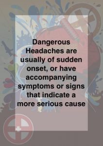dangerous headaches message