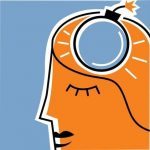 is my headache dangerous- cartoon of a bomb inside a cartoon head